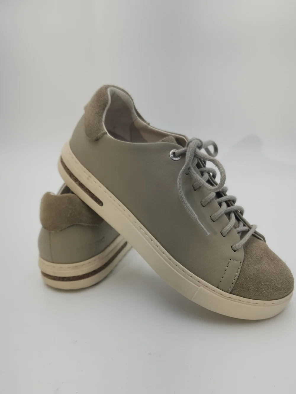 Birkenstock Bend Low Decon Gray Taupe Women’s 7 Nubuck Leather Sneakers